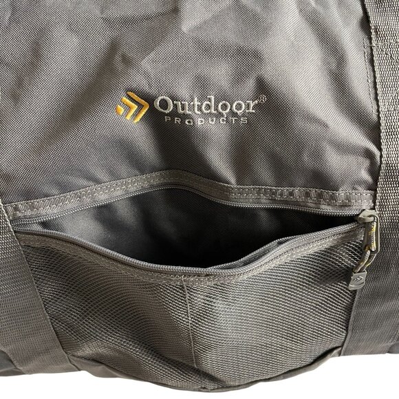 Outdoor Products Giant Grey Duffle Bag Water-Resistant With Shoulder Strap & Zip - Picture 5 of 16